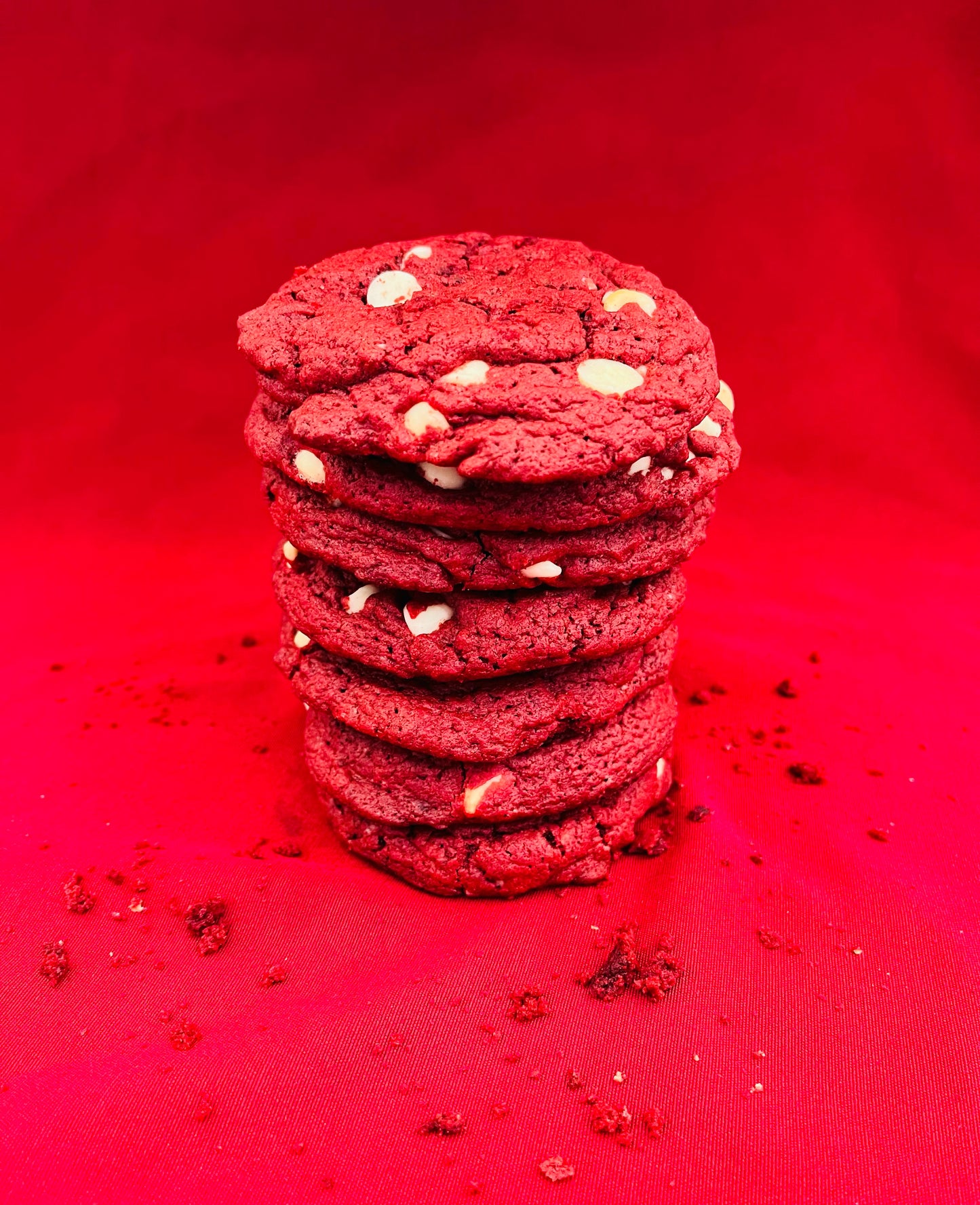 Red Velvet White Choc. Cookies